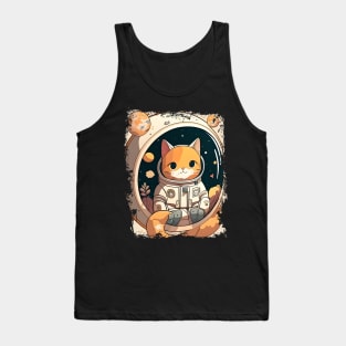 Catronaut Cat Astronaut Deep In Space Cosmic Cat Science - Funny Cats Tank Top